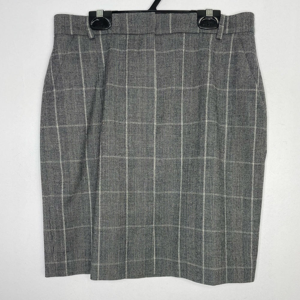 Judith & Charles classic wool plaid mini skirt